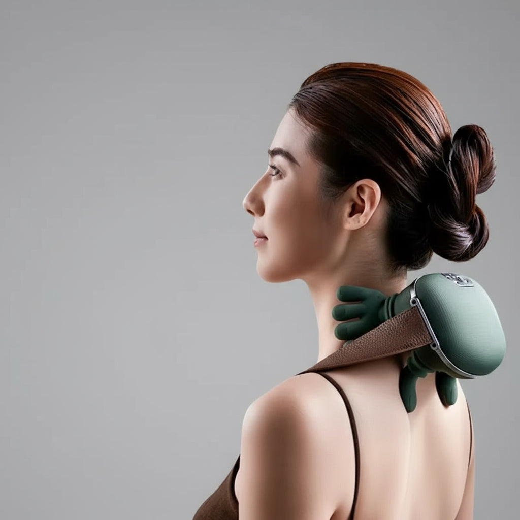 Rechargeable Infrared Heating Neck Massager Shiatsu Smart Neck and Shoulder Massager