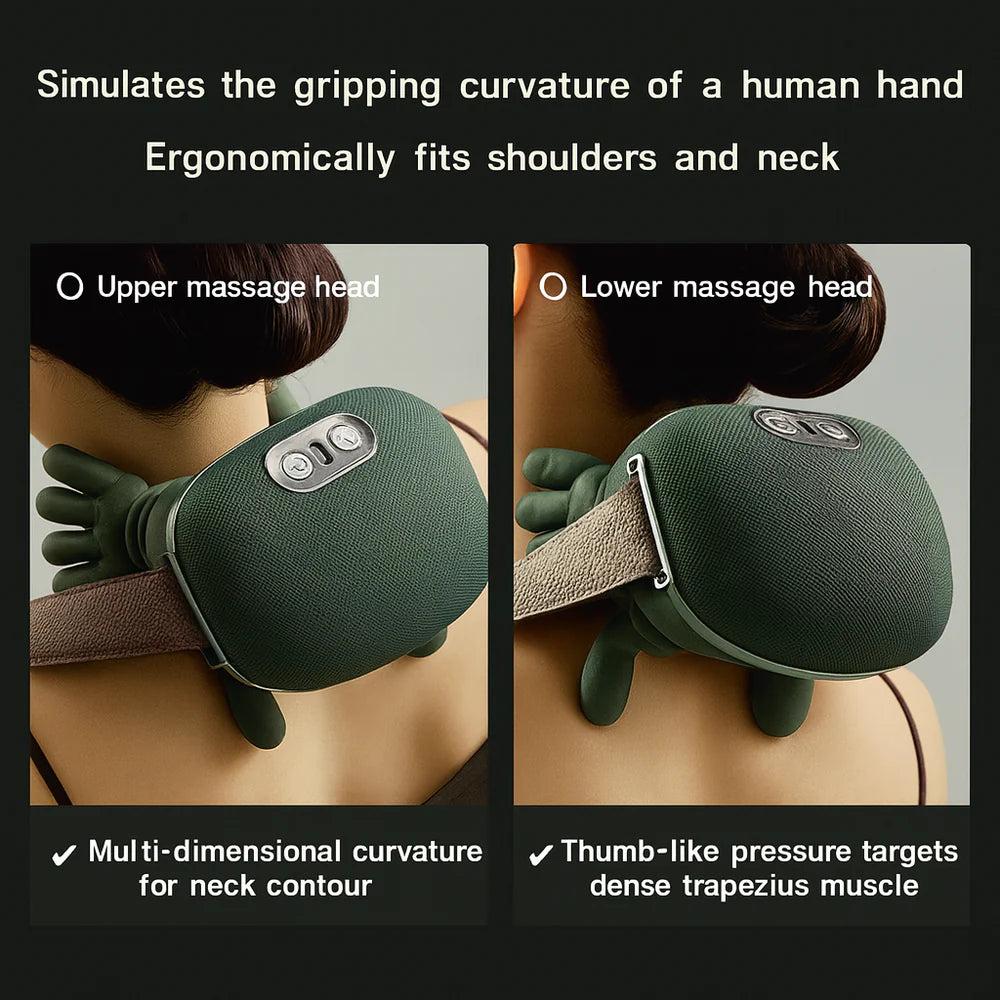 Relaxing massager for the neck and back